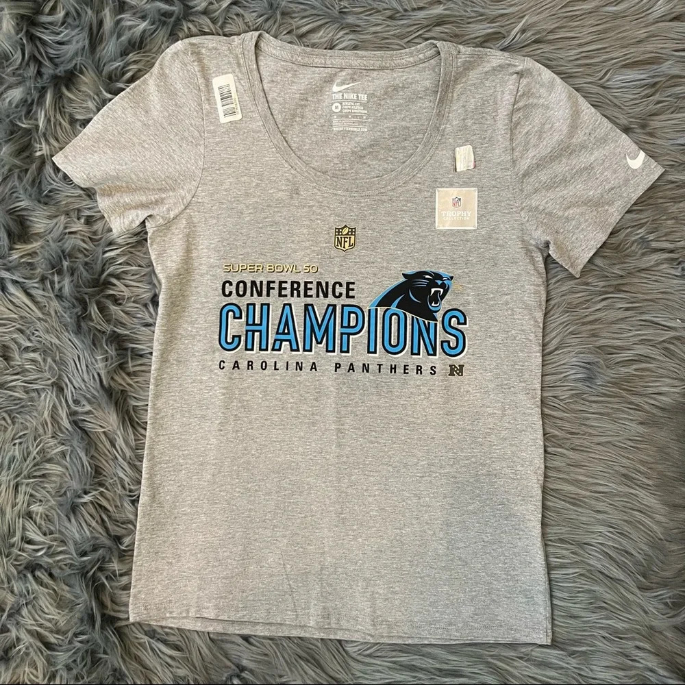 NEW Nike Carolina Panthers T-Shirt - Size Medium | Color: Grey